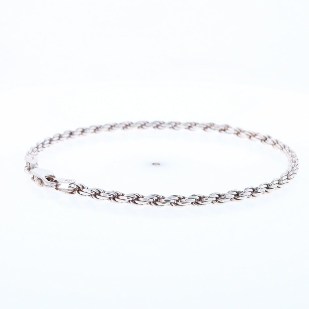 Silver Rope Bracelet