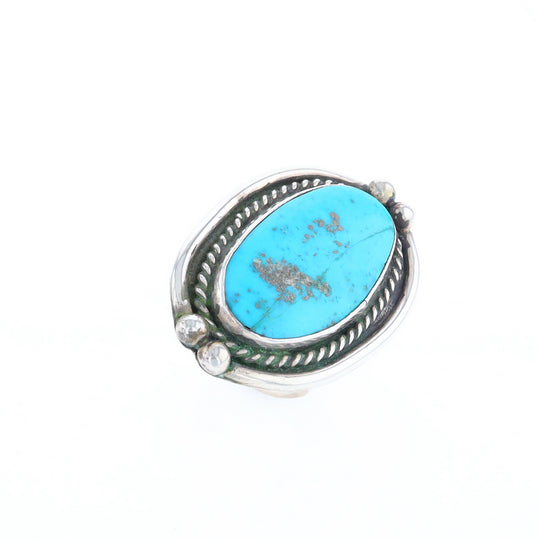 Long Oval Turquoise Ring