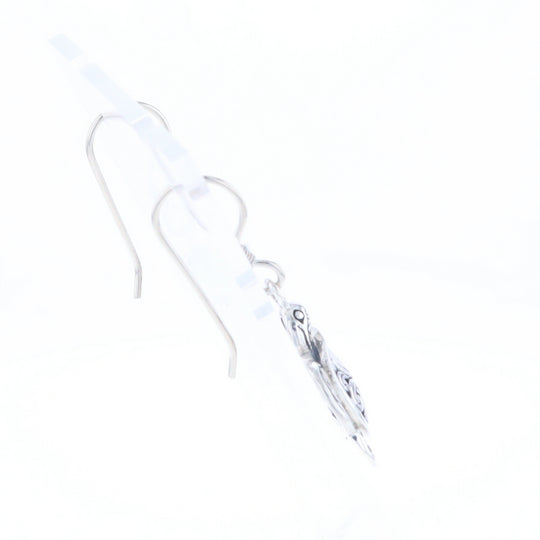 Silver Turtle Dangle Earrings