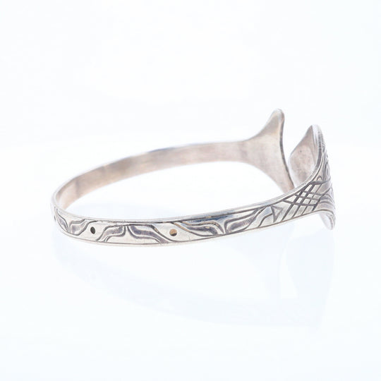 Halibut Fish Engraved Cuff Bracelet