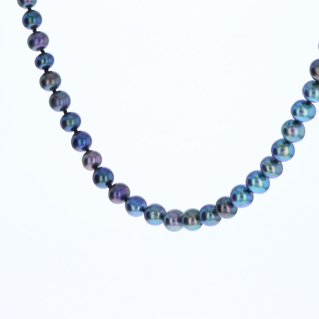 Cultured Tahitian Blue Pearl Strand Necklace