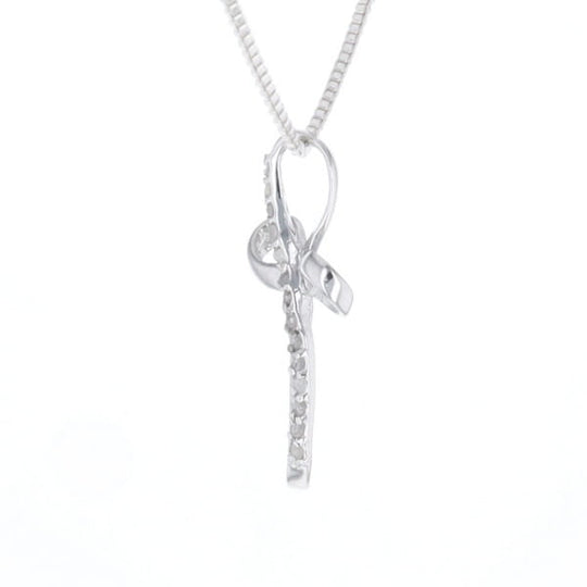 Open Loop Cross Necklace