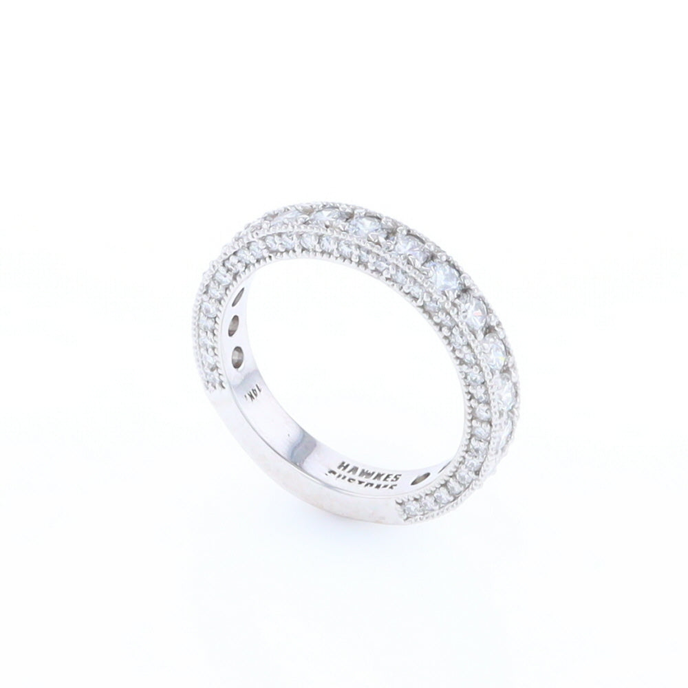 Diamond Encrusted Wedding Band