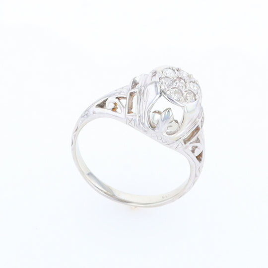 Vintage Cluster Diamond Ring