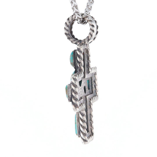 Turquoise Cross Pendant