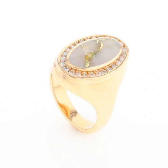 Gold Quartz Ring Lady’s