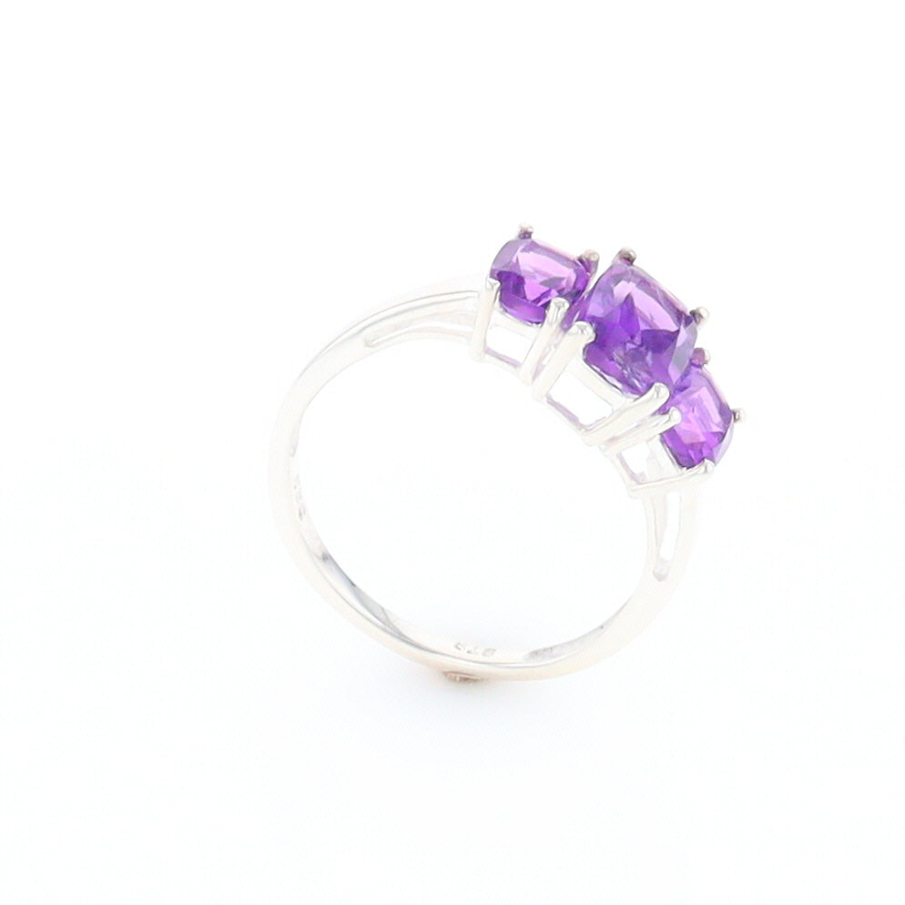 3-Stone Amethyst Ring