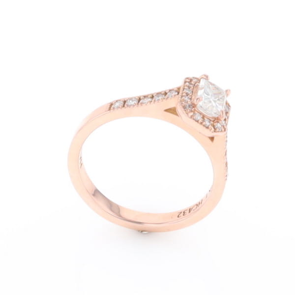 Princess Cut Diamond Halo Ring