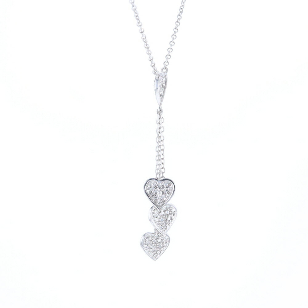 14K Triple Heart Necklace