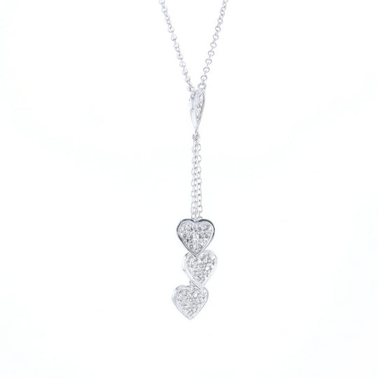14K Triple Heart Necklace