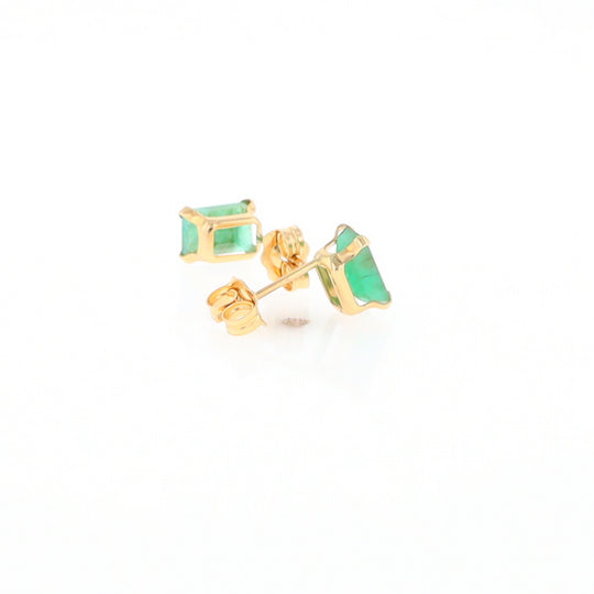 Emerald Stud Earrings