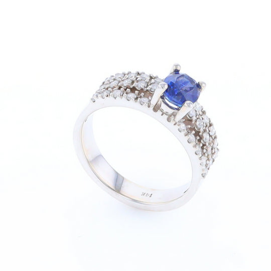 Sapphire Triple Band Ring