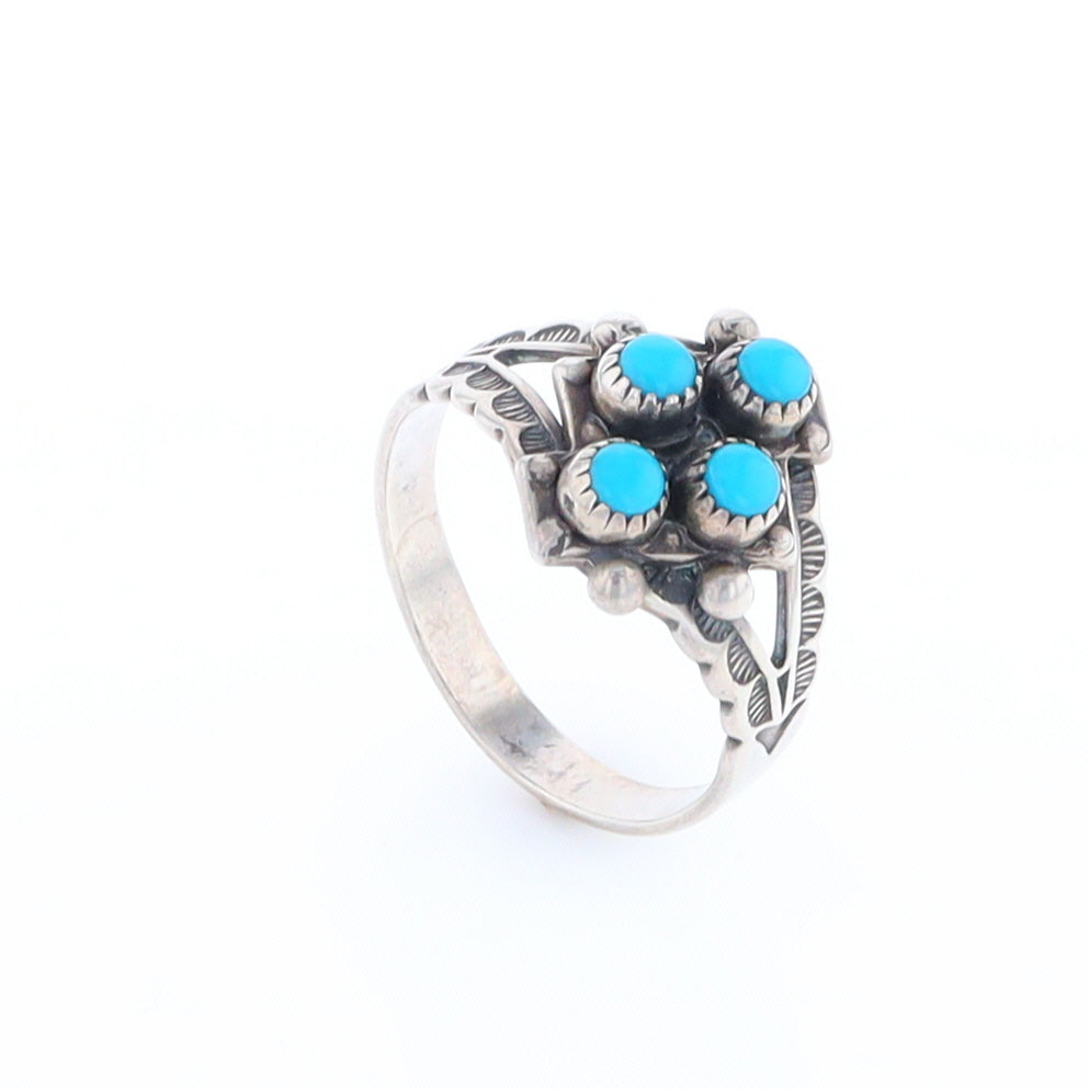 Native Four Stone Turquoise Ring