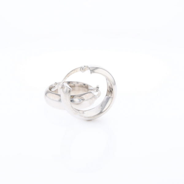 Hollow Round Tube Hoop Earrings