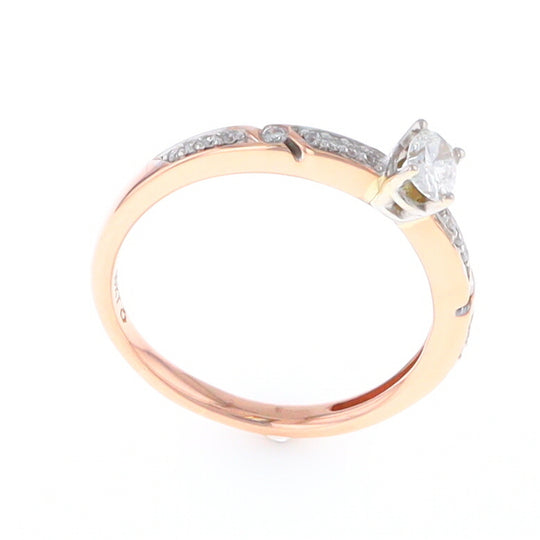 Rose Gold Oval Diamond Engagement Ring