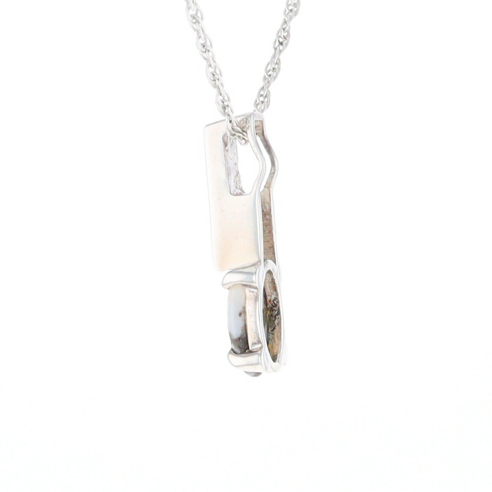 Gold Quartz Cabochon Pendant