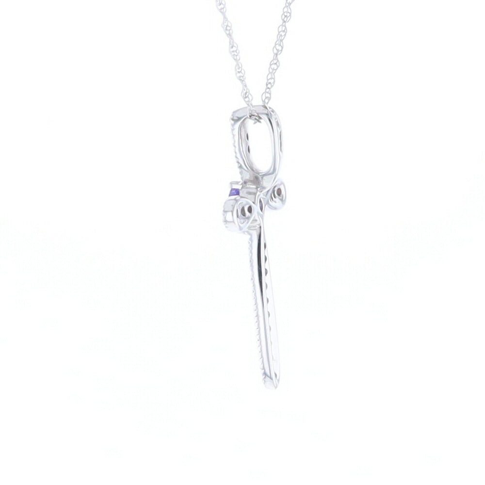 Tanzanite Cross Necklace