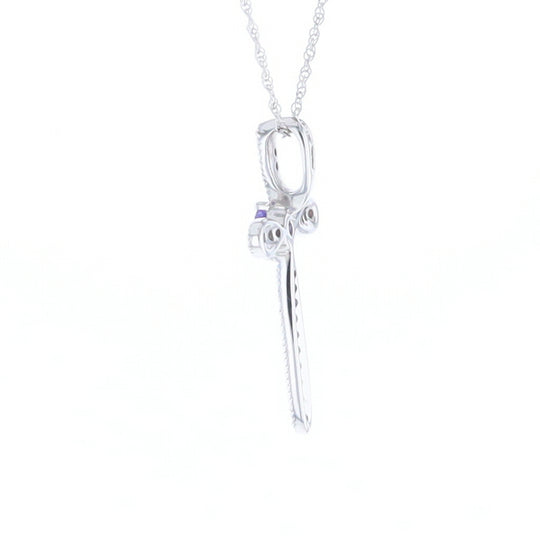 Tanzanite Cross Necklace