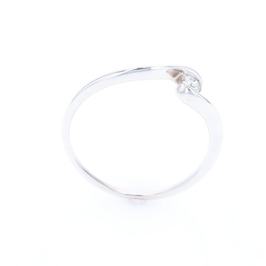 White Gold Wrap Solitaire Ring