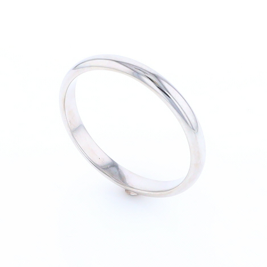 White Gold Standard Fit Wedding Band