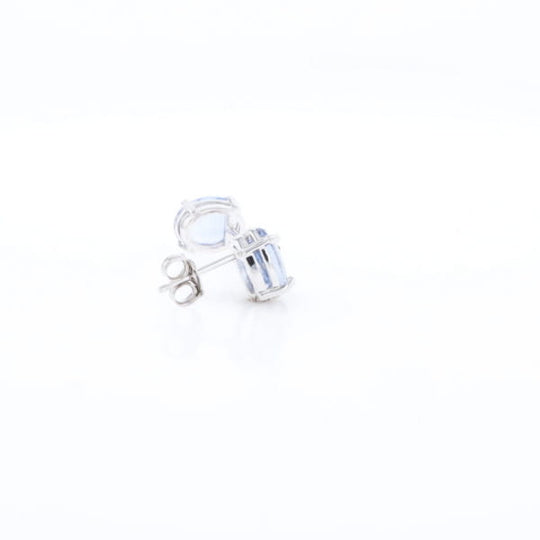 Ceylon Sapphire Stud Earrings