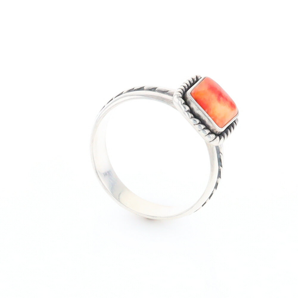 Braided Square Spiny Oyster Ring