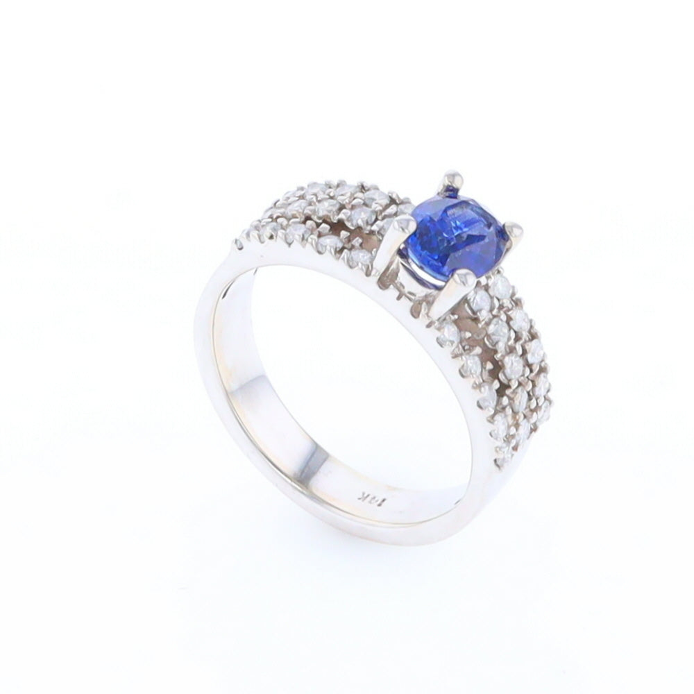 Sapphire Triple Band Ring