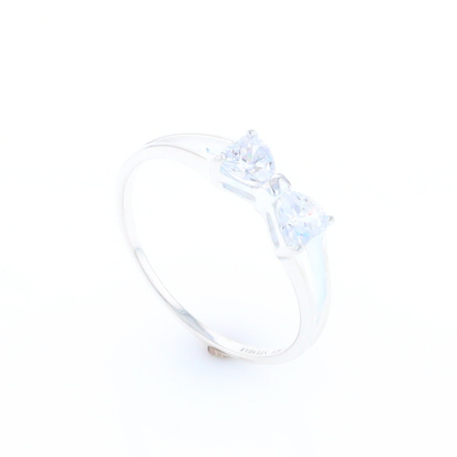 Cubic Zirconia Bow Tie Ring