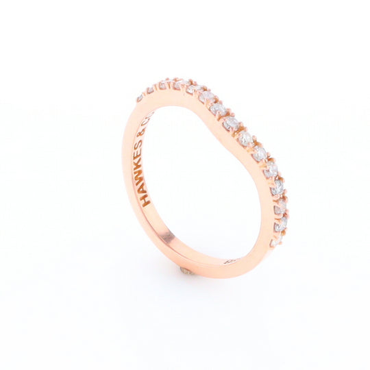 Rose Gold Diamond Wedding Band