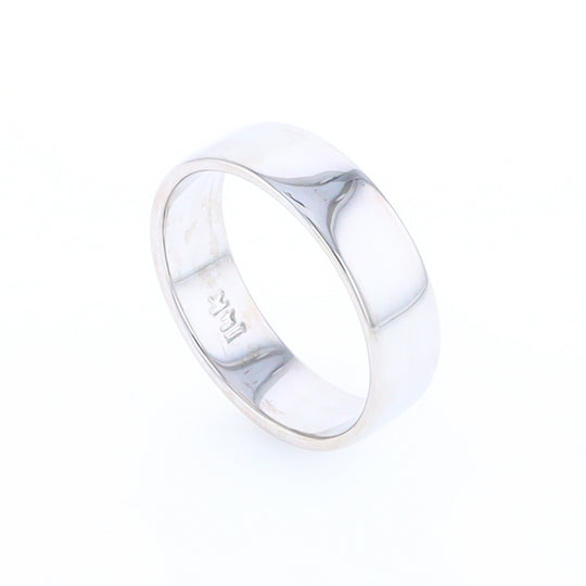 White Gold Wedding Band