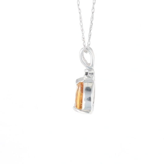 Citrine Pear Pendant