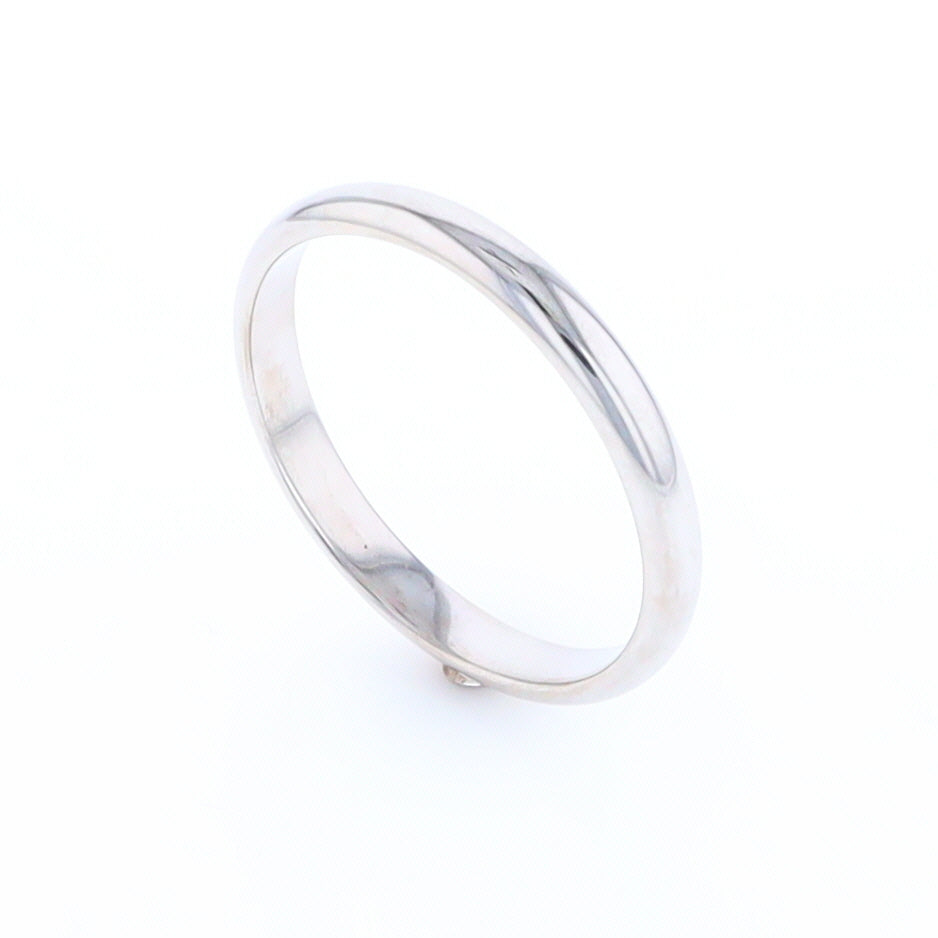 White Gold Standard Fit Wedding Band