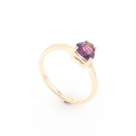 Heart Amethyst Ring