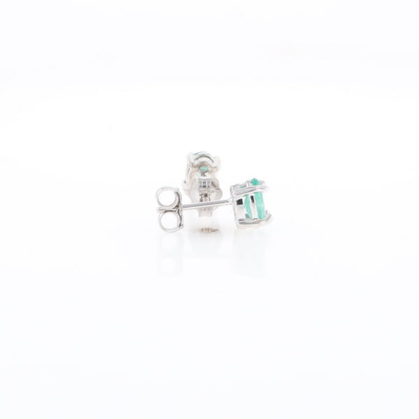 Oval Emerald Stud Earrings