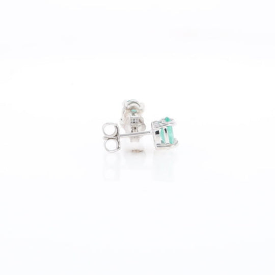 Oval Emerald Stud Earrings