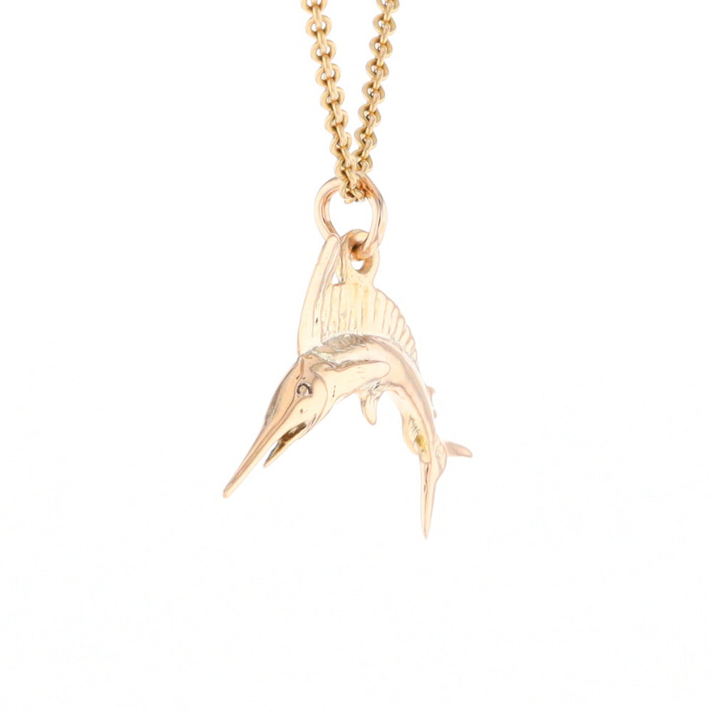 Gold Sailfish Pendant