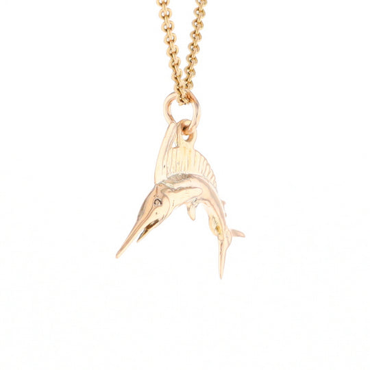 Gold Sailfish Pendant