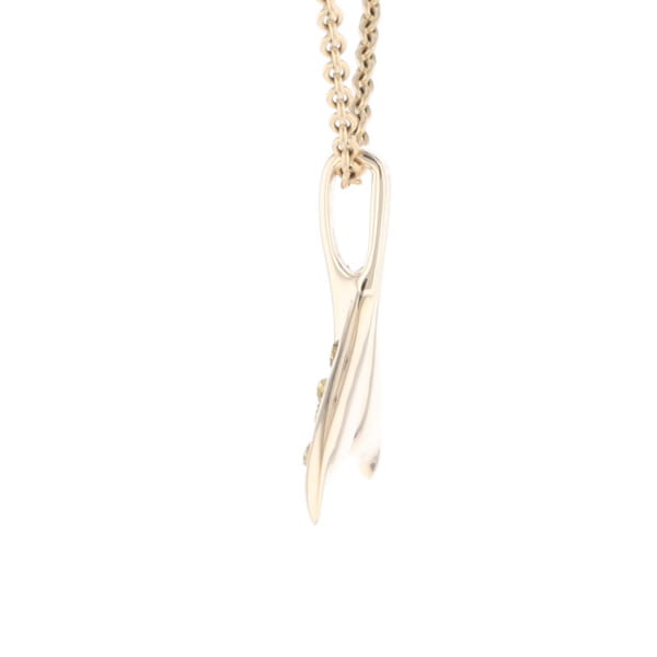 Whale Tail Natural Nuggets Double Inlaid Sea Life Pendant