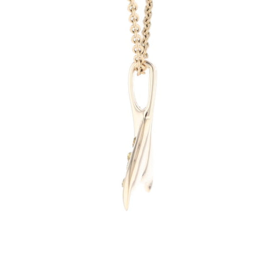 Whale Tail Natural Nuggets Double Inlaid Sea Life Pendant