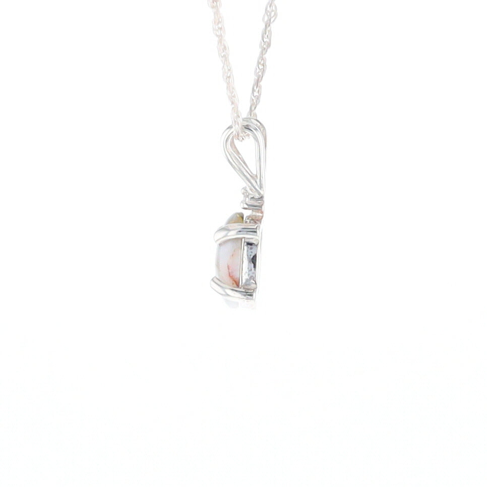 Gold Quartz Cabochon Necklace