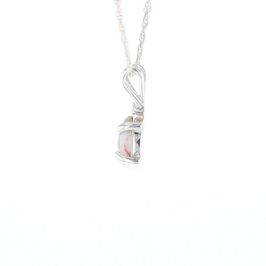 Gold Quartz Cabochon Necklace