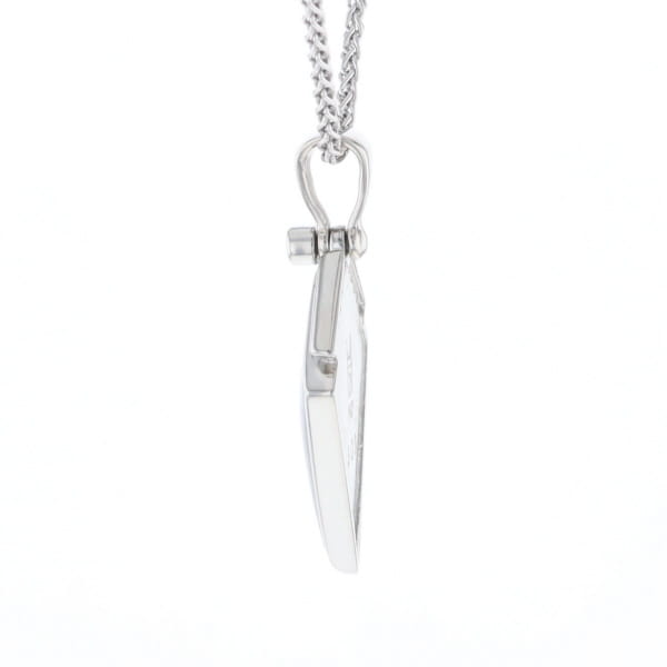 Pietersite Kite Shaped Inlaid Pendant with 0.19ctw Diamonds