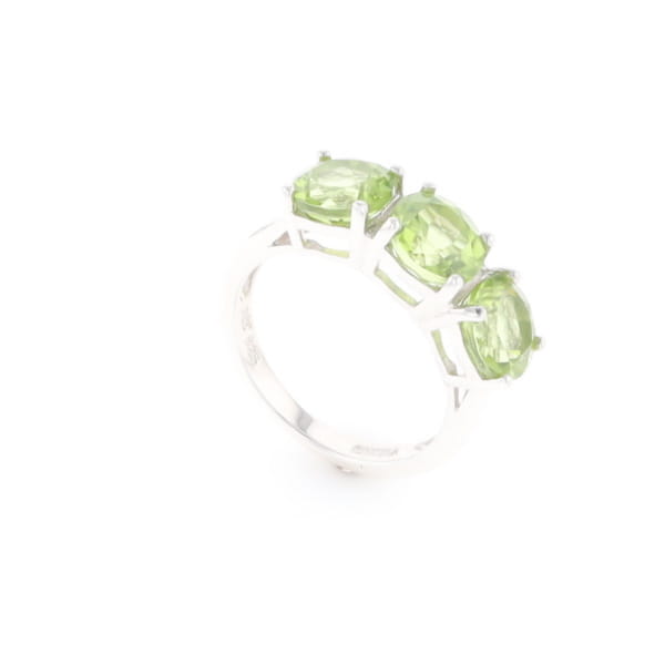 Triple Peridot Ring