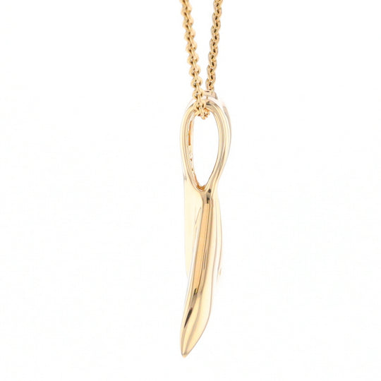 Whale Tail Necklaces Natural Gold Quartz Inlaid Sea Life Pendant