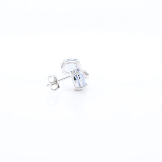 Ceylon Sapphire Stud Earrings