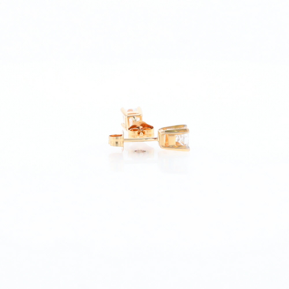 0.48ctw Princess Cut Diamond Studs