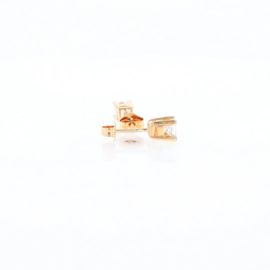 0.48ctw Princess Cut Diamond Studs