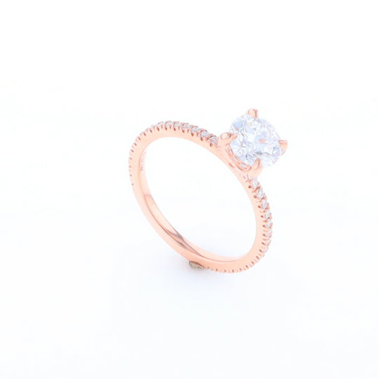 Rose Gold Lab Grown Diamond Engagement Ring