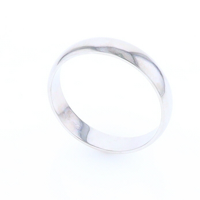 Standard Fit Wedding Band White Gold