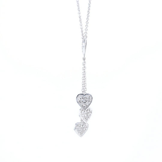14K Triple Heart Necklace